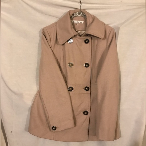 Vintage Kenneth Cole Wool Blend Pea Coat Sz 12 - Picture 1 of 10